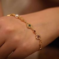 《莫奈的花园》原创设计银仿珠子淡水珍珠多宝手链复古小精致