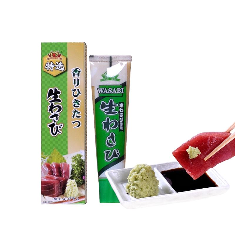 金葵（jinkui）特选鲜山葵酱43g*2两支装辣根芥末青芥辣