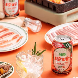 珍珍 无糖荔枝味碳酸饮料 330ml*4罐