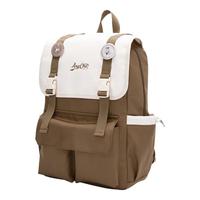 Semir森马双肩包男2024大容量电脑包通勤书包复古学院背包 焦糖棕51101 均码