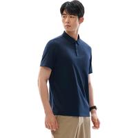 安踏(ANTA)速干T丨短袖POLO衫男夏季吸湿透气翻领商务休闲通勤上衣 【速干】深夜蓝7121-8 L(男175)