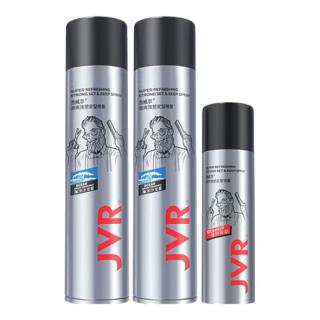 杰威尔 激爽强塑定型喷雾男士发胶干胶头发造型速干蓬松持久338ml*2 80ml