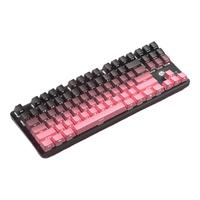 HP/惠普 20种背光灯效 机械键盘+鼠标 单色背光 黑莓粉 青轴
