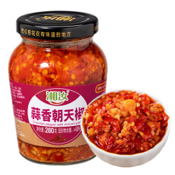 湘汝 农家剁椒蒜蓉辣椒酱湖南自制超辣剁椒鱼头辣椒下饭菜拌面炒菜