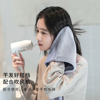 三利干发帽女吸水柔软成人擦头干发毛巾速干浴帽可爱包头巾 太空灰
