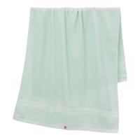 金号 抗菌缎纹浴巾 140*72cm 445g 绿色 柔软不易掉毛