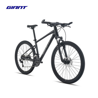捷安特（GIANT）ATX 660铝合金21速油压碟刹成人变速山地自行车 消光亮黑 26×19.5 L 173-186cm