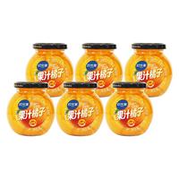 欢乐家果汁黄桃水橘子果罐头 水果果肉果汁罐头 方便零食 245g*6瓶 果汁橘子罐头245g*6瓶