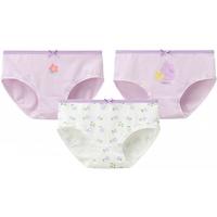 红豆女童内裤纯棉男童中大童7A抗菌短裤青少年A类3条装弹力宝宝内裤 H4K4072 （女童三角） 3条 120