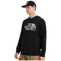 The North Face北面官网男装运动服连帽针织时尚潮流印花保暖卫衣套头衫男 7QUV黑色/晒图退10 XS/160