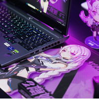 七彩虹 电竞隐姬超大加厚鼠标垫电脑防滑键盘垫面垫家用游戏必备