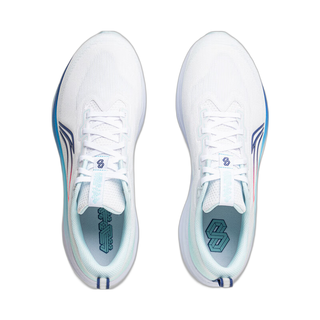 LI-NING 李宁 赤兔 8 竞速马拉松训练 男子跑鞋 ARPV001-25 标准白/浅晴蓝 43