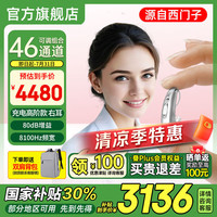 西万拓源自西门子助听器 AM微型Ric耳背机年轻人老年人耳聋耳背电脑程 充电【46组合通道高阶款】右耳+蓝牙连接+瞬噪抑制