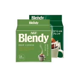AGF Blendy 挂耳咖啡 7g*18袋*2包 乞力马扎罗风味+原味