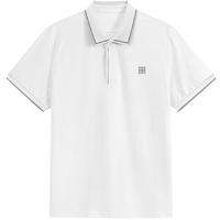 GXG男装 小标刺绣商务polo衫男 25年夏季G24X242007 白色 XL