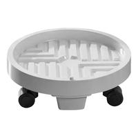 奥美优带轮花盆托盘万向轮移动滑轮底座大号圆形塑料树脂加厚增高滚轮盘