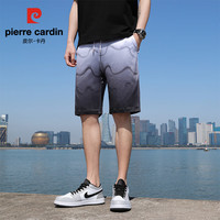 皮尔卡丹(pierre cardin)美式复古涂鸦印花短裤男士夏季潮流宽松百搭直筒休闲五分裤子男 k23-白色 XL