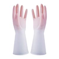 千屿2双洗碗手套洗衣服防水家用轻薄亲肤耐磨长款加厚家务手套