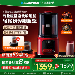 BLAUPUNKT 蓝宝 破壁机家用豆浆机全自动料理机榨汁机婴儿辅食机大容量
