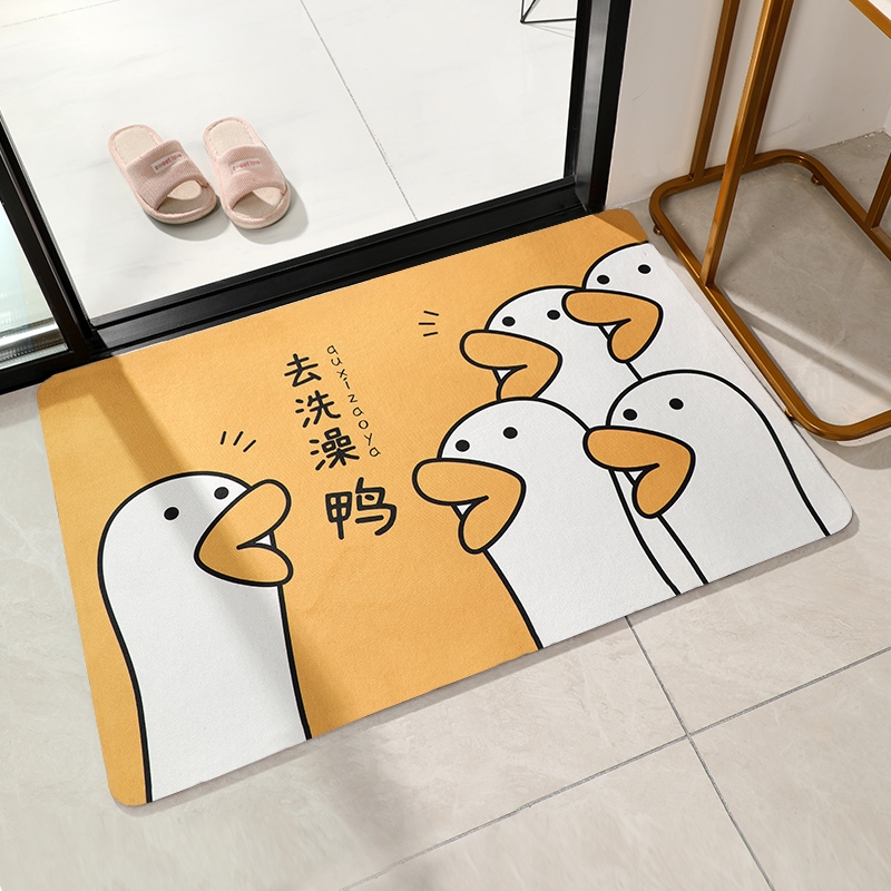 家用入户门进门地垫网红卡通进户门垫门口防滑脚垫玄关可裁剪地毯