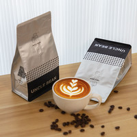 豆叔意式拼配琥珀咖啡豆深度烘焙醇香浓缩可手磨咖啡粉纯黑咖啡
