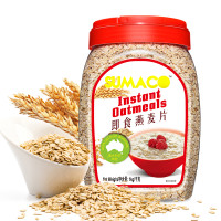 素玛哥 SUMACO 马来西亚进口即食燕麦片 1000g 罐装