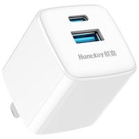 航嘉（Huntkey）律动G35氮化镓充电头35W双口苹果iPhone16/15ProMax华为三星Type-C充电器