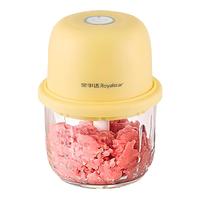 荣事达（Royalstar）捣蒜器蒜泥捣碎器无线电动打蒜器家用小型绞肉机自动拉蒜搅蒜器蒜末粉碎器 2025黄色【四叶刀】 0.3L PP碗