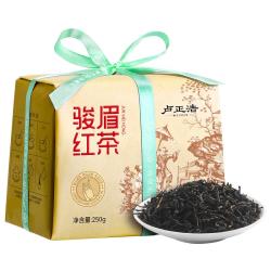 卢正浩 红茶金纸包骏眉武夷红茶叶 蜜糖香花果香一级250g纸包下午茶自饮