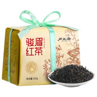 卢正浩 红茶金纸包骏眉武夷红茶叶 蜜糖香花果香一级250g纸包下午茶自饮