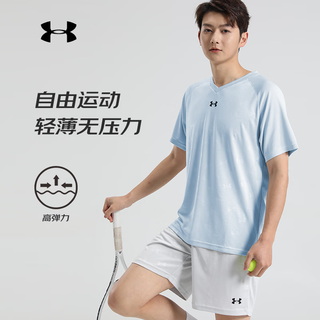 安德玛（UNDERARMOUR）速干短袖T恤男 夏季新款宽松运动训练跑步健身篮球服球衣