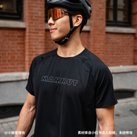 MAMMUT猛犸象Selun户外HeiQ Fresh弹力舒适男士短袖吸湿速干T恤 钢蓝色 XL