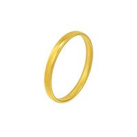 老庙黄金足金泥鳅背手镯5D优雅曲线勾勒经典素圈造型