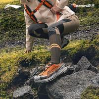 李宁 LI-NING 逸界 2.0丨户外徒步鞋防泼水男女同款2024支撑运动鞋AHTU005 焦橙色/曜石灰/浅烟灰-2 38