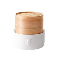 olayks/欧莱克 多功能 电蒸锅 竹木蒸笼 白色