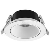 公牛（BULL）LED金属射灯嵌入式防眩MH-M006A-AS白色6W/3寸暖白光3000K