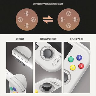  Retroid Pocket 便携 安卓掌机  RP4 Pro 8G运行+128G机身【无游戏】 灰色 128GB