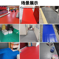 贞爱地垫货车厢垫子铺车底面包车电动三轮车防水防滑PVC牛筋胶垫 【1.3米宽】人字纹牛津垫-蓝色