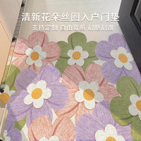 丝圈入户门地垫可裁剪耐脏防滑家用高级玄关进门口脚垫毯2025 郁金兔