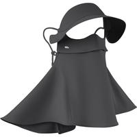 蕉下（beneunder）防晒口罩脸基尼帽檐防晒面罩全脸女防风透气防紫外线石墨灰AL341