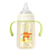 爱得利（evorie）婴儿PPSU奶瓶 6到12个月宝宝宽口径带手柄带重力球奶瓶240ml 绿