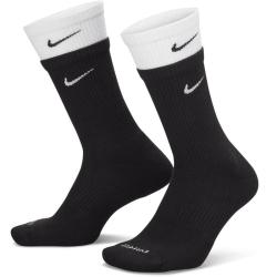 NIKE Everyday Plus Cushioned 中性运动袜 DD2795-011 黑色/白色 M