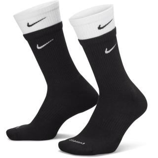 NIKE Everyday Plus Cushioned 中性运动袜 DD2795-011 黑色/白色 M
