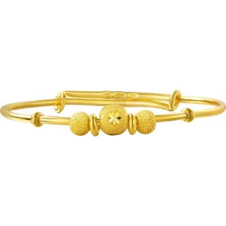 周生生 31484K 儿童圆珠足金手镯 5.3g