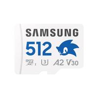 SAMSUNG 三星 索尼克 MicroSD存储卡 512GB(U3、V30、A2、class10)