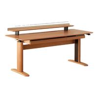 小半儿童学习桌实木书桌家用卧室升降写字桌中小书桌椅子学习桌  UP书桌1.2M（含置物架）,樱桃木