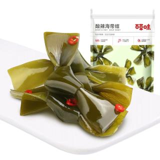 Be&Cheery 百草味 酸辣海带结100g袋 海味零食海带丝开袋即食特产小吃独立小包装RX 100g