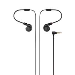 铁三角 ATH-E40 入耳式挂耳式有线耳机 黑色 3.5mm