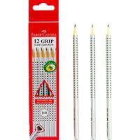 FABER-CASTELL 辉柏嘉 317000 三角杆点阵铅笔 灰色 HB 12支装