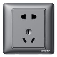 Schneider Electric 施耐德电气 Brillyn睿意系列 86型插座 正五孔带开关 夜空灰